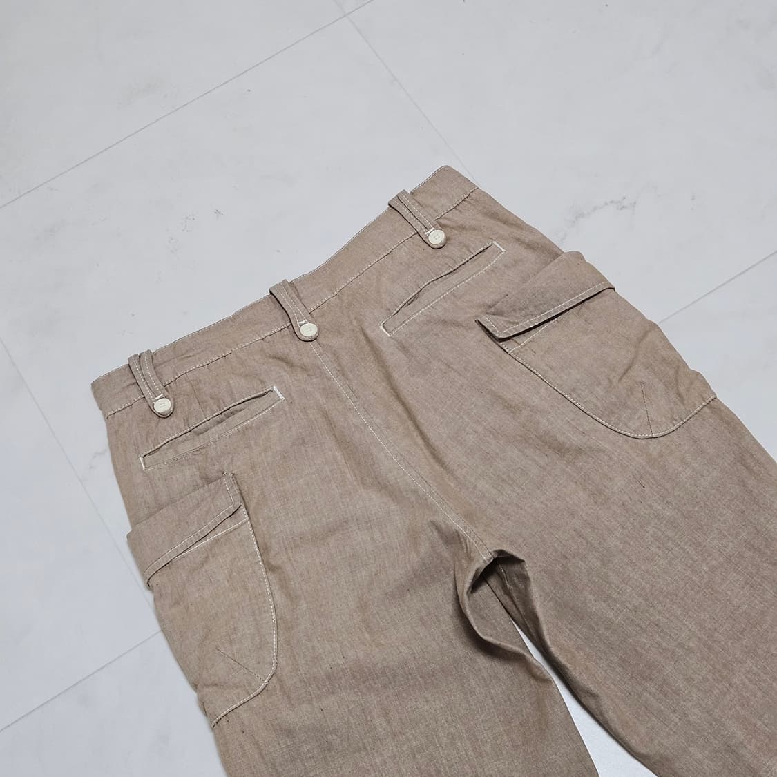 일본빈티지 Rageblue 카고포켓 치노팬츠 베이지 30 상품이미지4