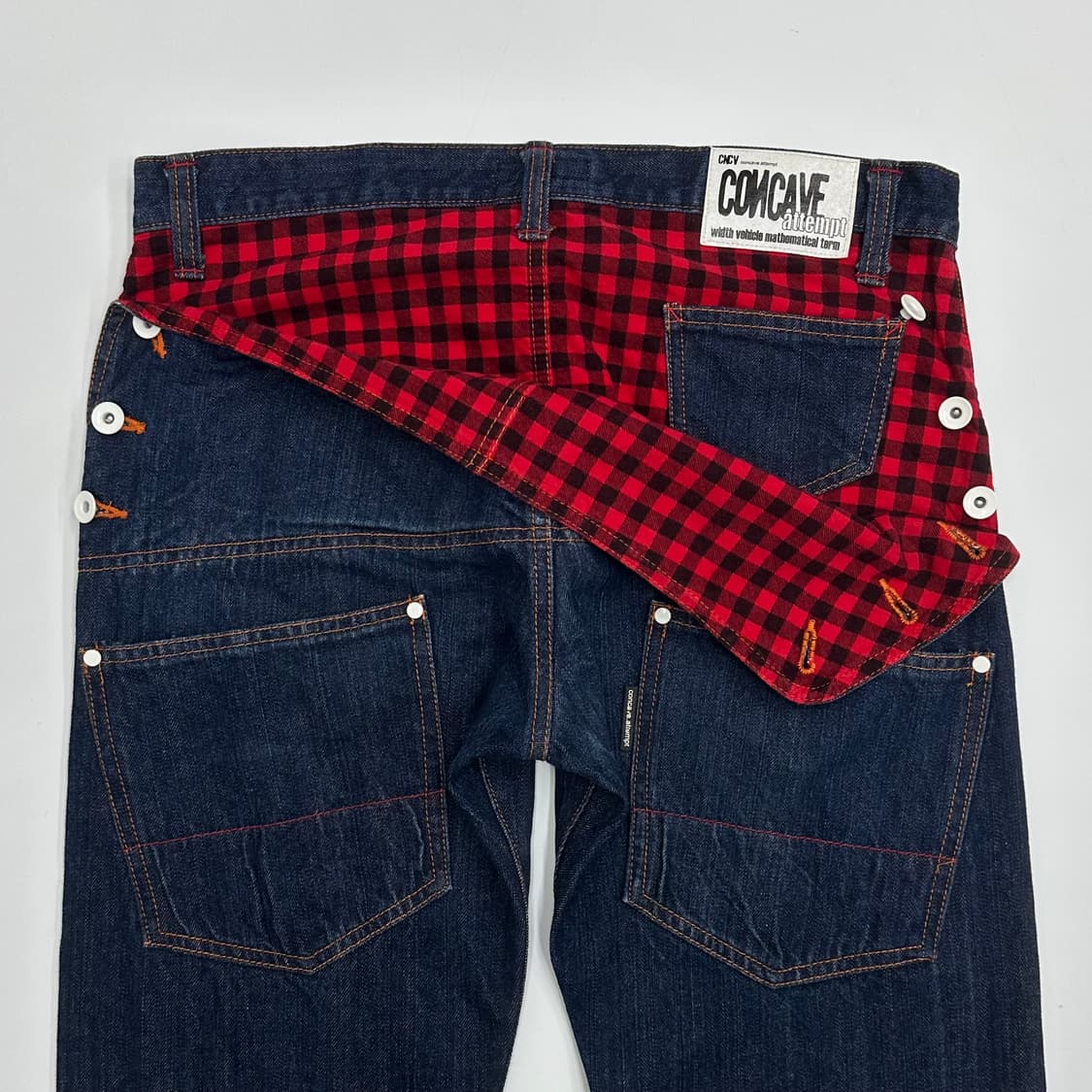 Red check  Flap jeans 상품이미지7