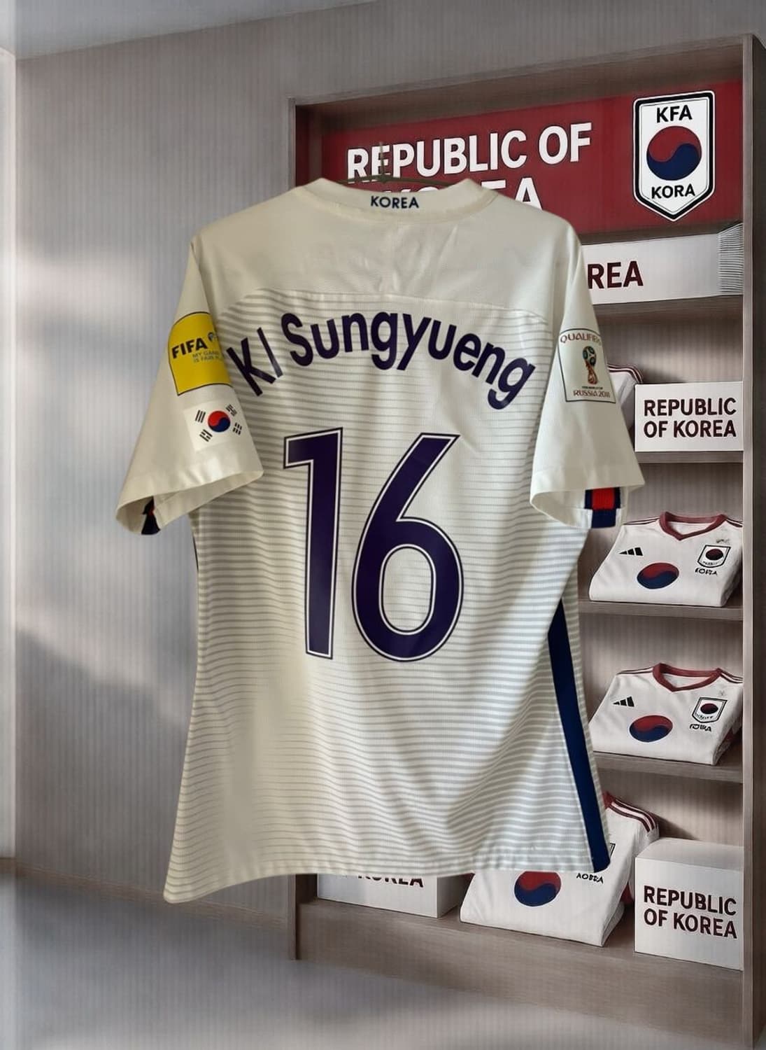 16-18 대한민국 어웨이 기성용 유니폼 지급용 정품 상품이미지2