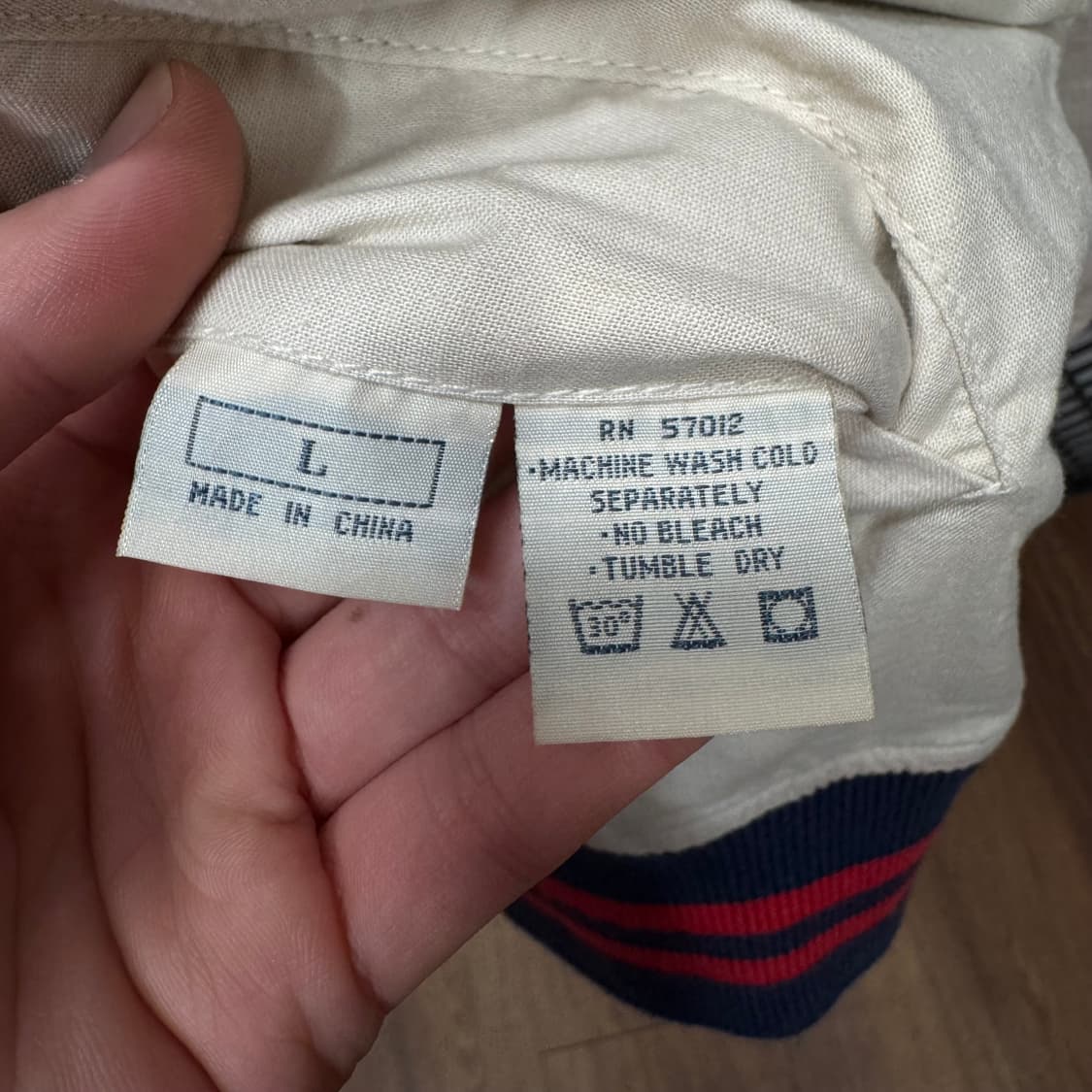 90s MLB 클리블랜드 인디언스 리버시블 핀스트라이프 자켓 상품이미지7