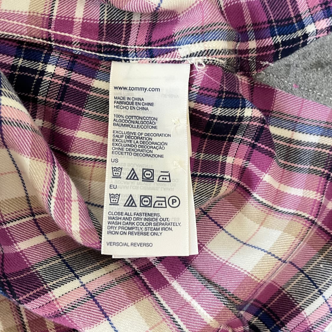 TOMMY HILFIGER 체크 여성 셔츠 남방 상품이미지8