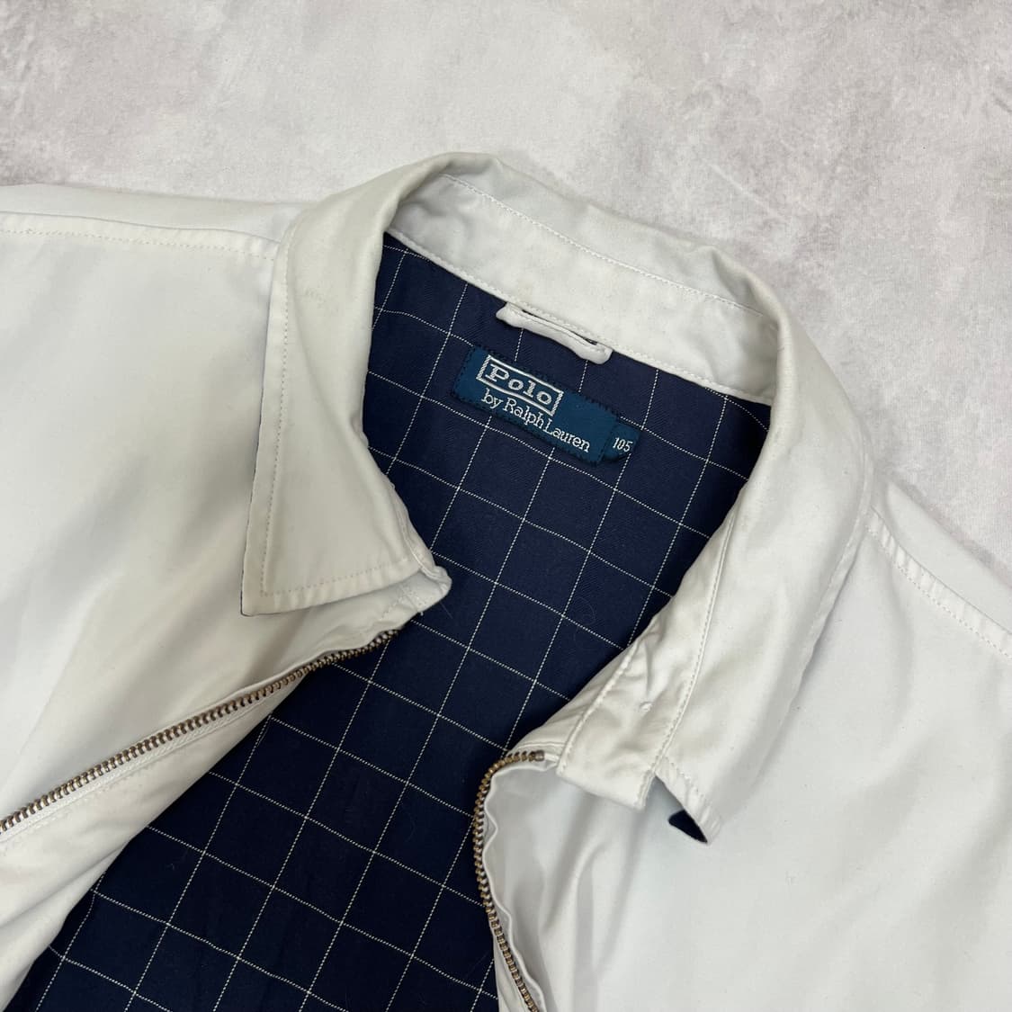 90S 폴로 랄프로렌 화이트 로고 폴리쉘 자켓 상품이미지10