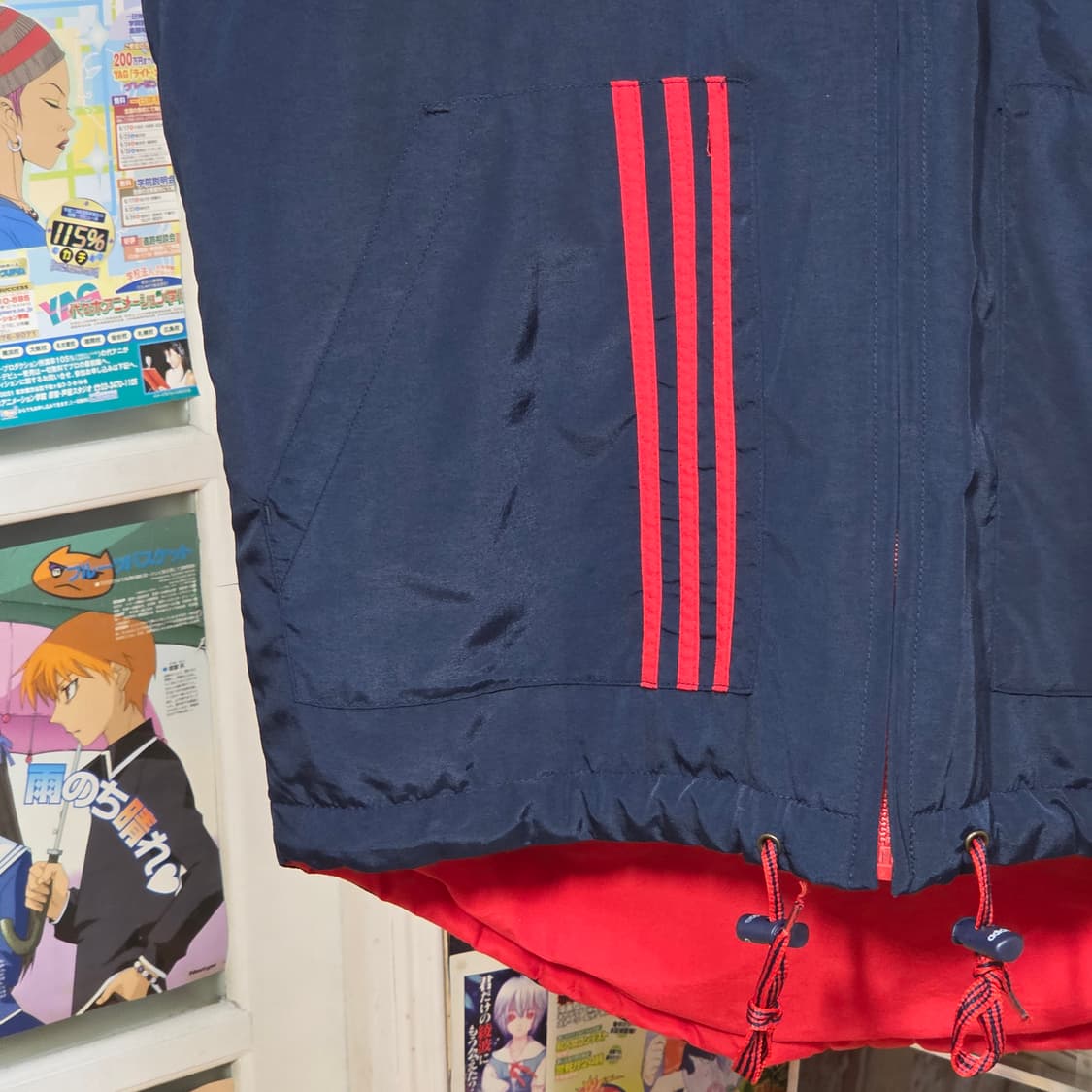 90'S 아디다스 제우교역 리버시블 패딩 조끼 상품이미지4