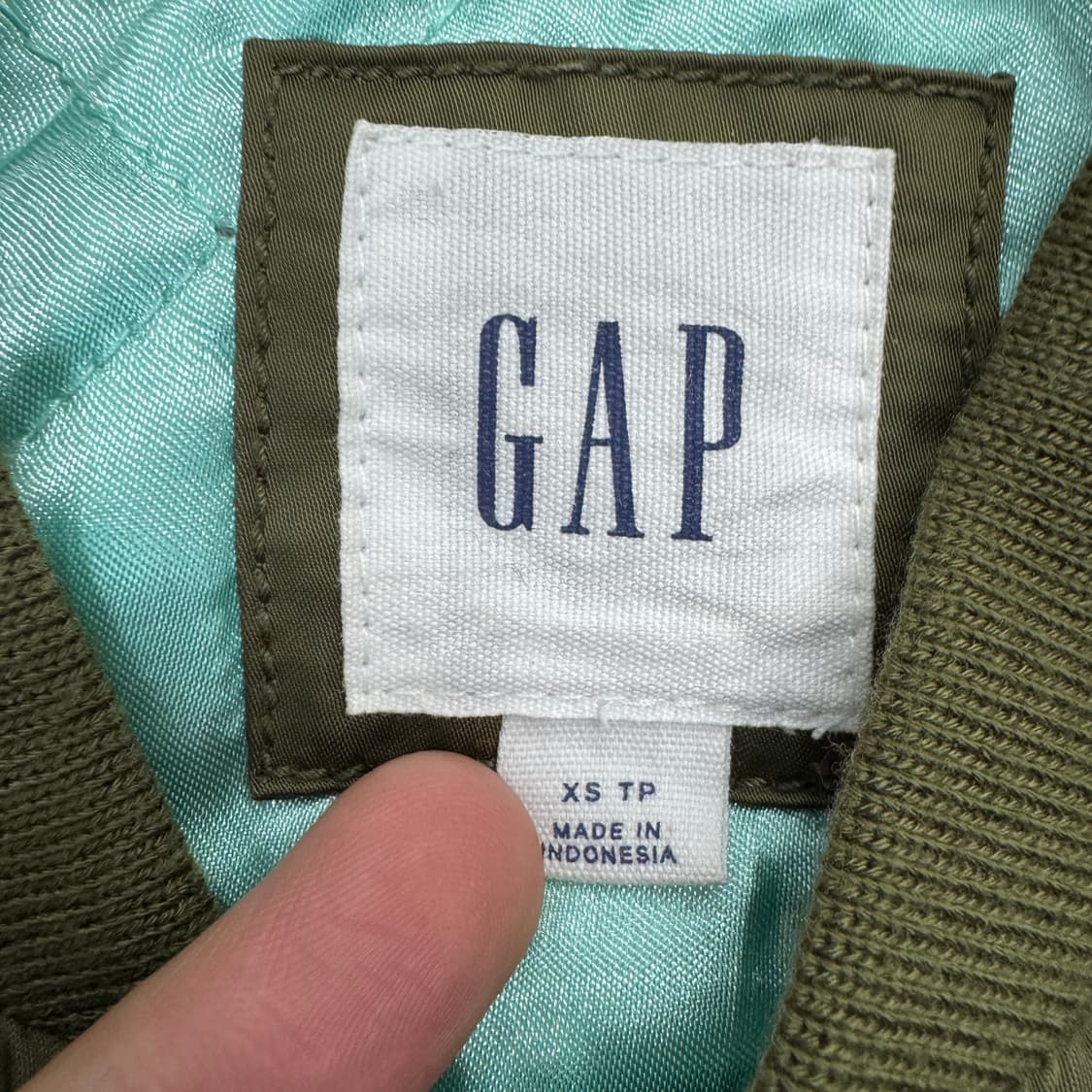 갭 ma-1 항공 점퍼 자켓 카키 상품이미지5