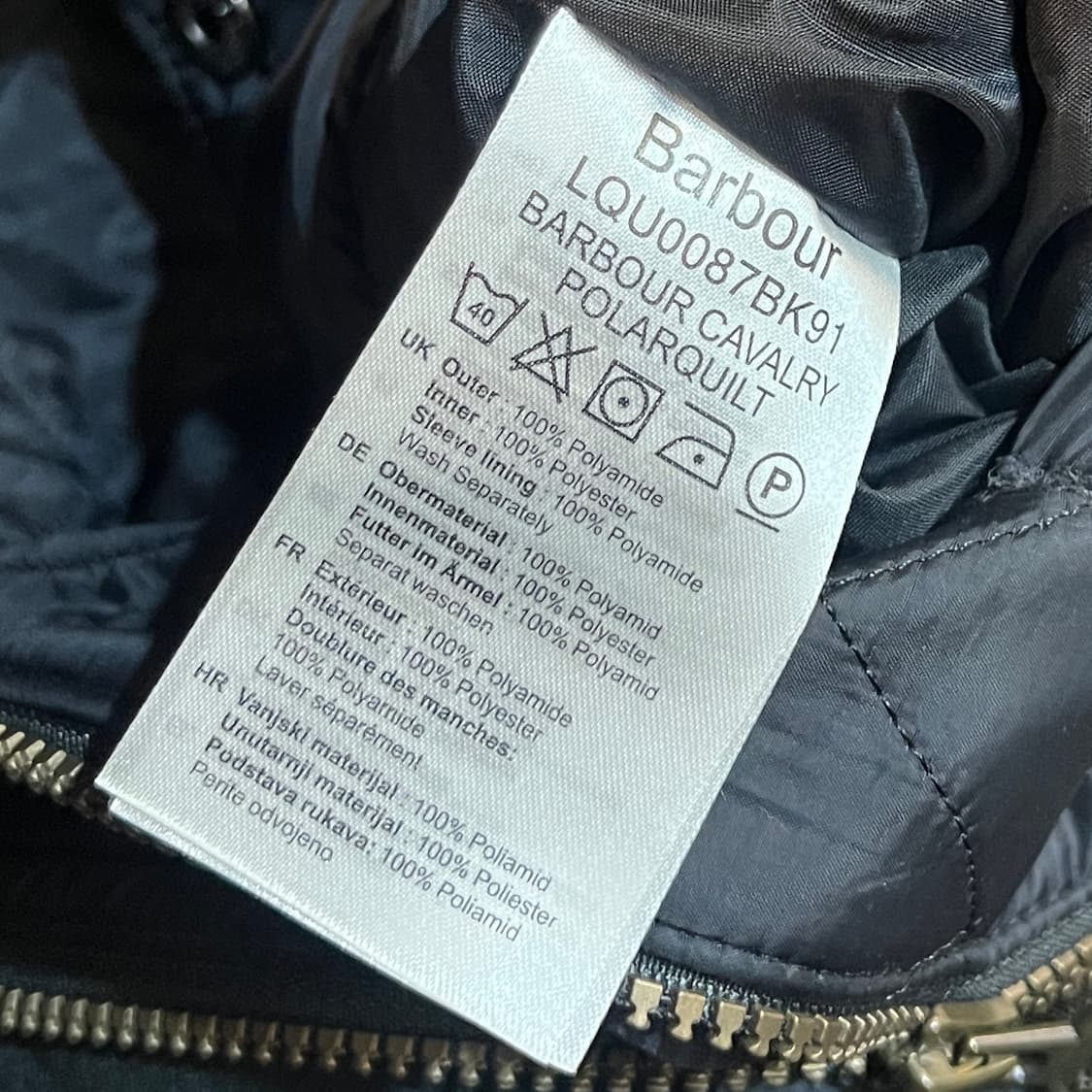 바버 카발리 퀼팅 자켓 상품이미지5