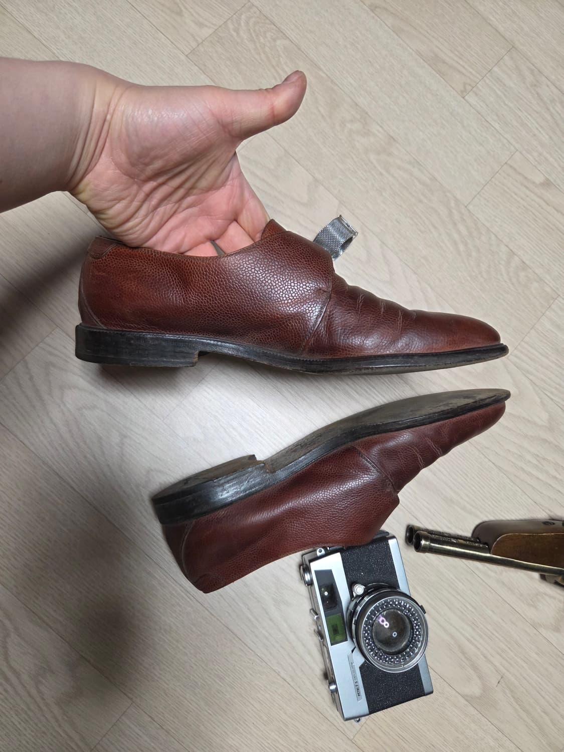 살바토레 페라가모 클래식 싱글 몽크 스트랩 구두 로퍼 상품이미지5