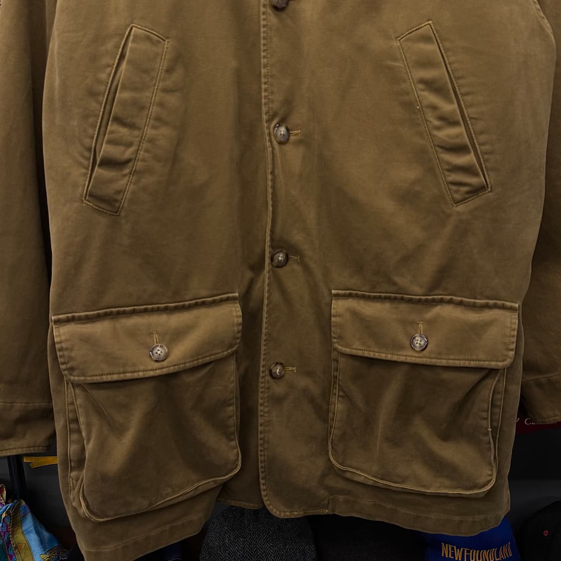 90s USA 빈티지 헤비 캔버스 체크 라이닝 워크 헌팅 초어 자켓 상품이미지4