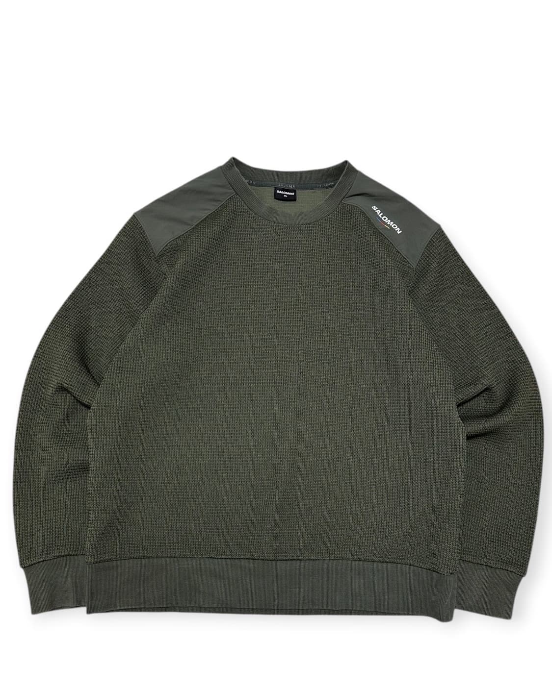 살로몬 카키 플래그 스웨터 맨투맨 상품이미지1
