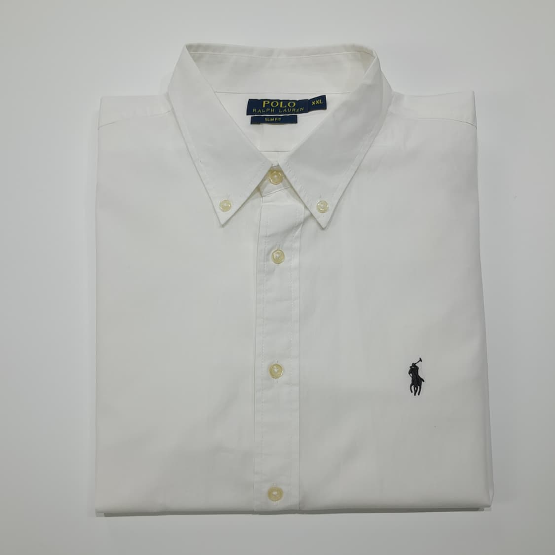 CL766 2XL 폴로 스리랑카판 슬림핏 버튼다운 화이트 셔츠 남방 상품이미지7