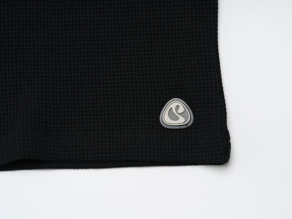 코이세이오 레이스 와플 롱슬리브리스 블랙 상품이미지8