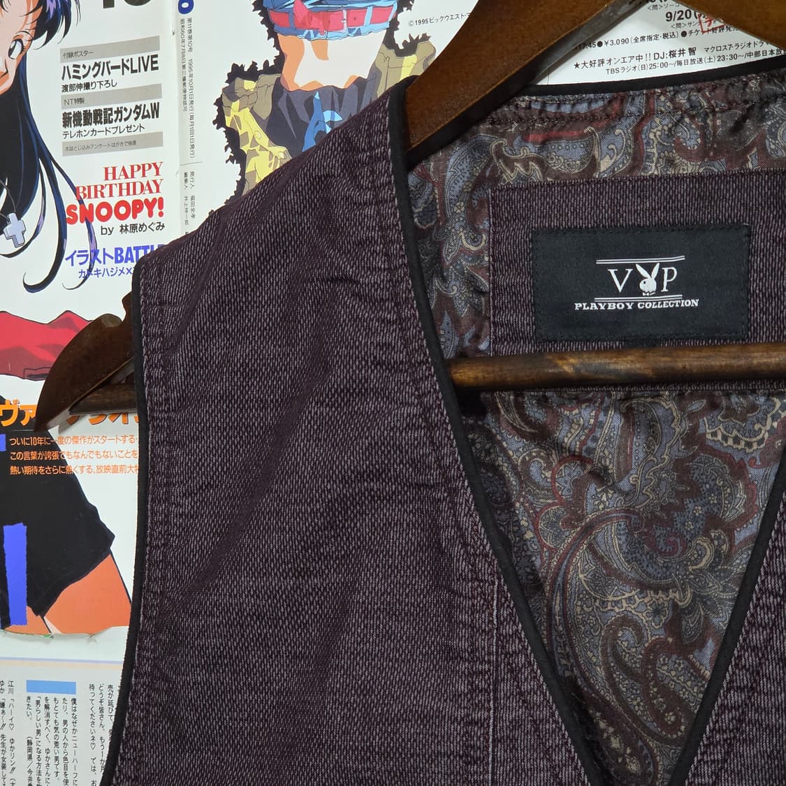 플레이보이 퍼플 벨벳 베스트 자켓 상품이미지2