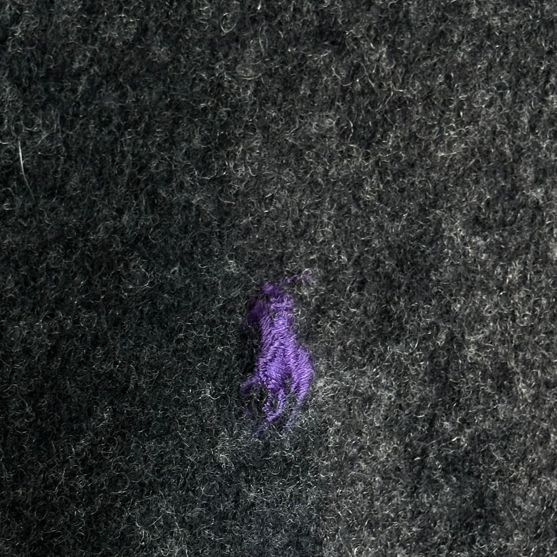 폴로 랄프로렌 니트 램스울 브이넥 스웨터 차콜 그레이 L 상품이미지5