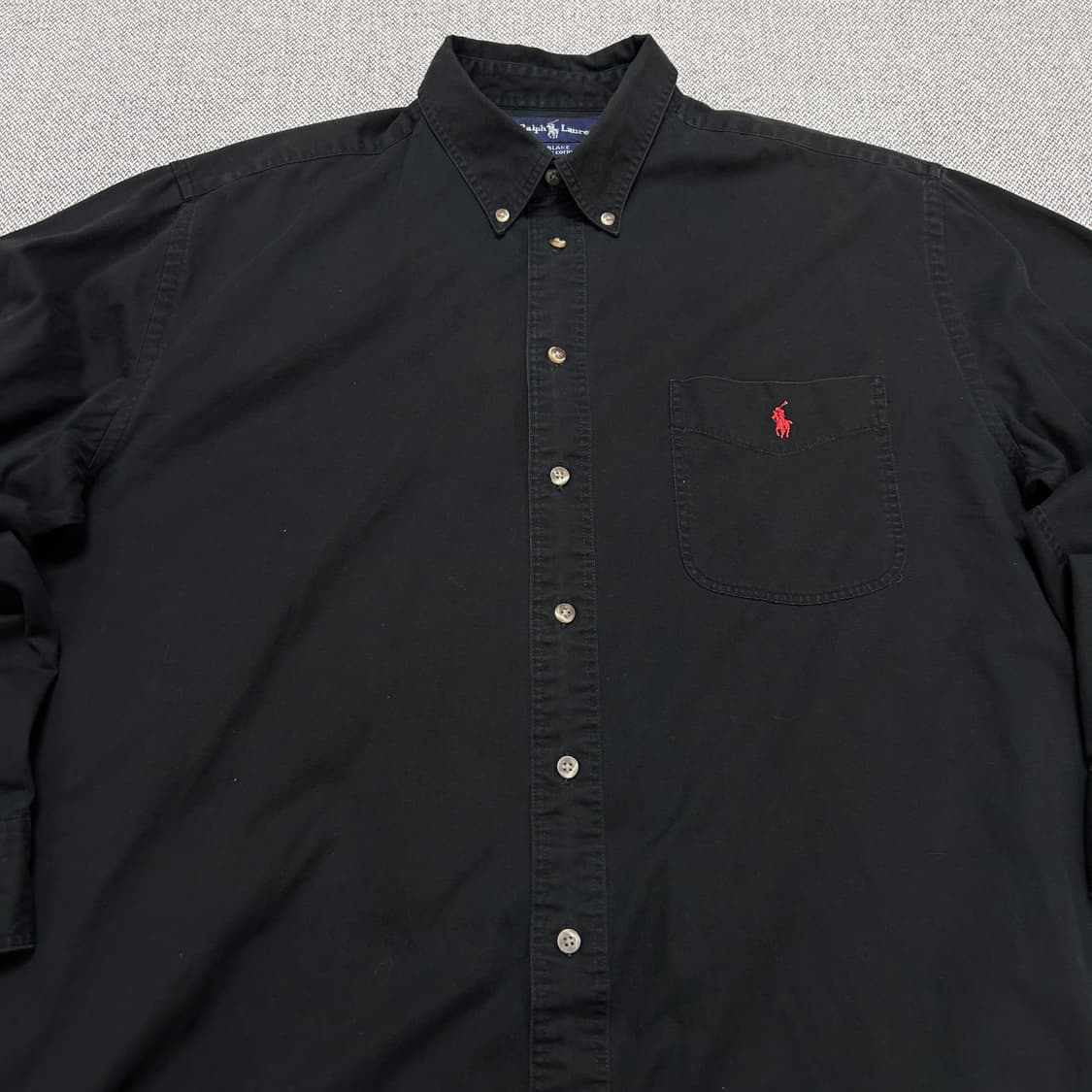 폴로 블레이크 코튼 블랙셔츠(L) 상품이미지4