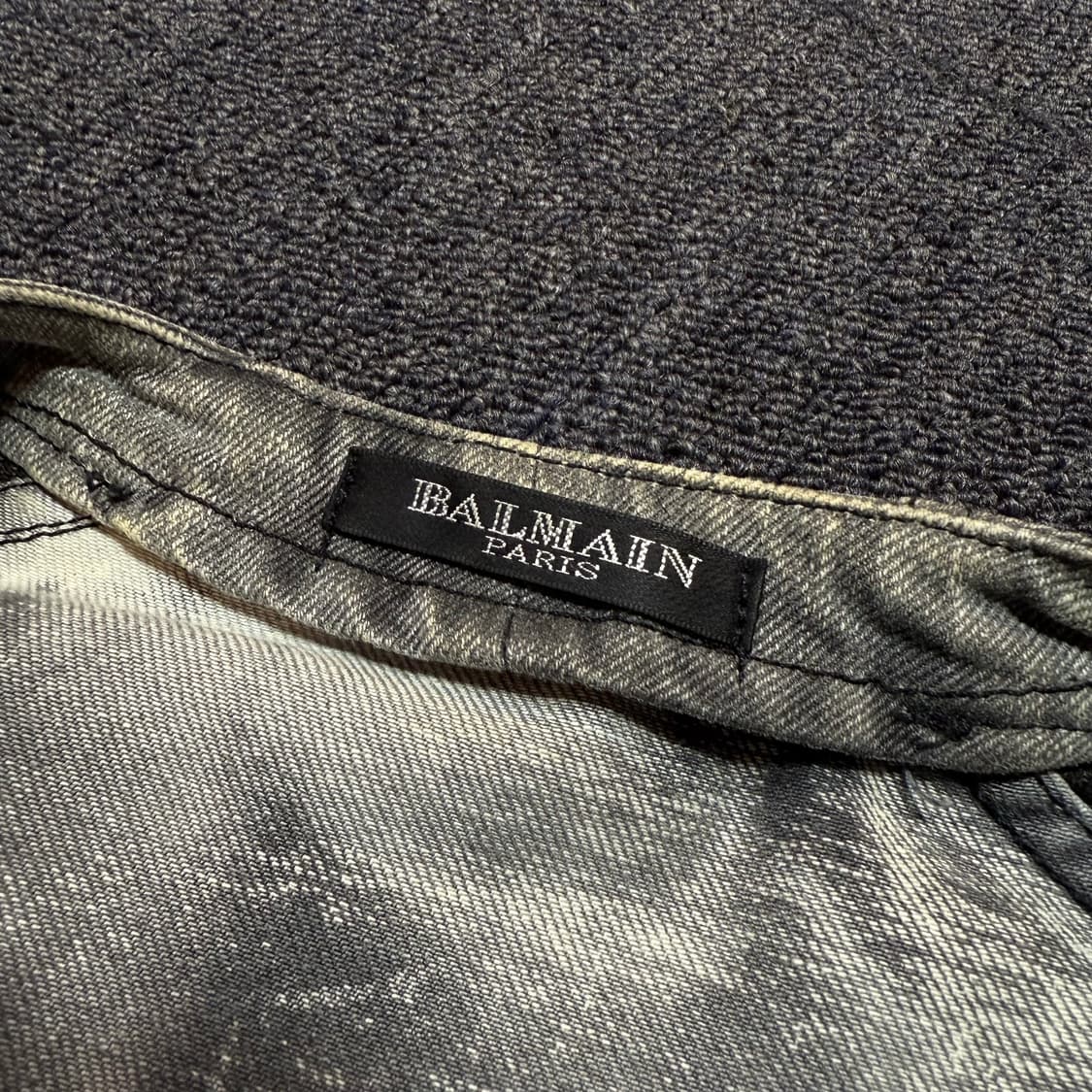 BALMAIN 발망 산다라박 데님 바이커 자켓 상품이미지9