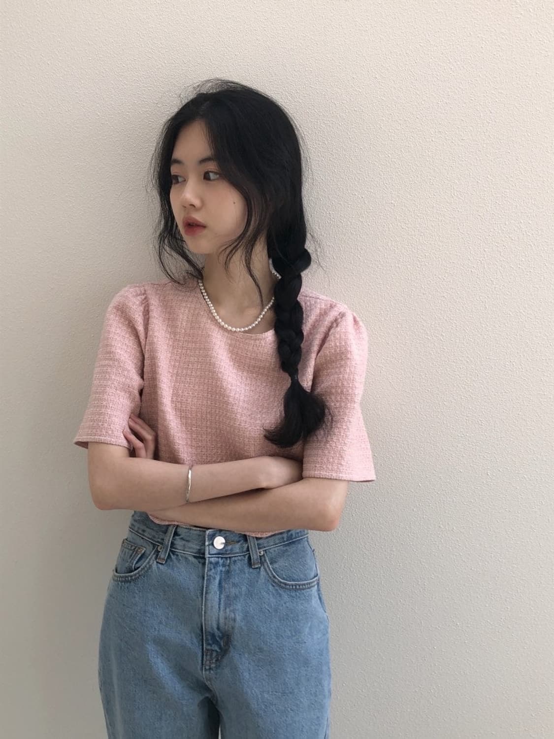 ARCHIVE JTOU 아카이브제이투유 릴리 트위드 블라우스 상품이미지2