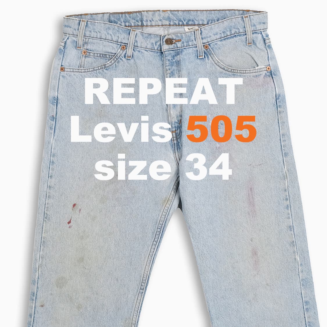 리바이스 505 오렌지탭 연청 90s 34 인치 OR50536170 상품이미지1