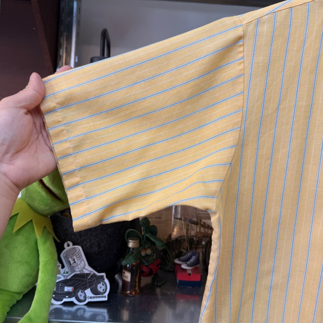 70S SEARS 스트라이프 반팔 셔츠 미국빈티지 일본생산 상품이미지3