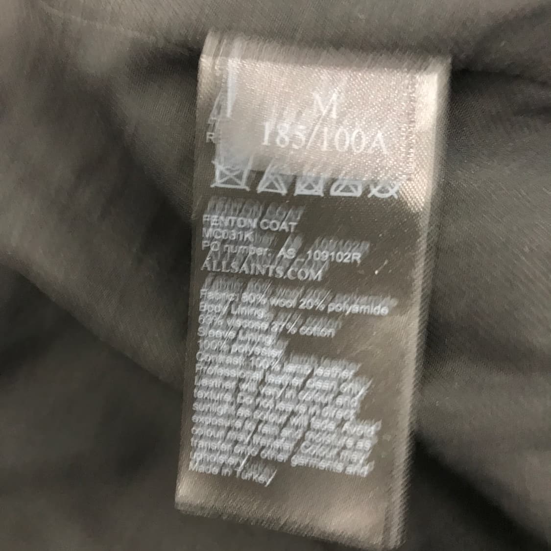 올세인츠 Allsaints PENTON 코트 블랙 [M] 상품이미지6