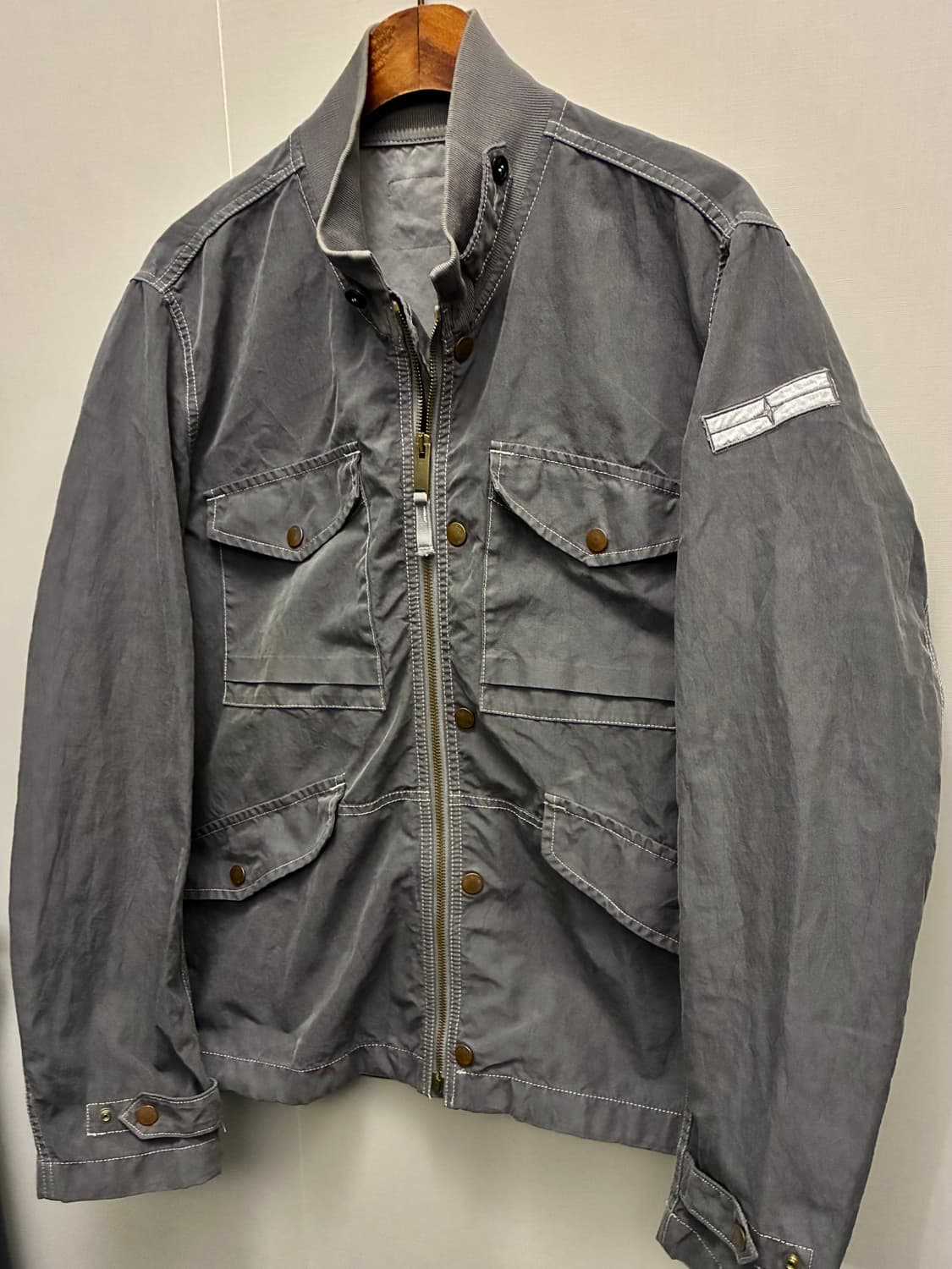 (L~XL)00s 스톤아일랜드 데님스 가먼트다잉 빈티지 유틸리티자켓 상품이미지2