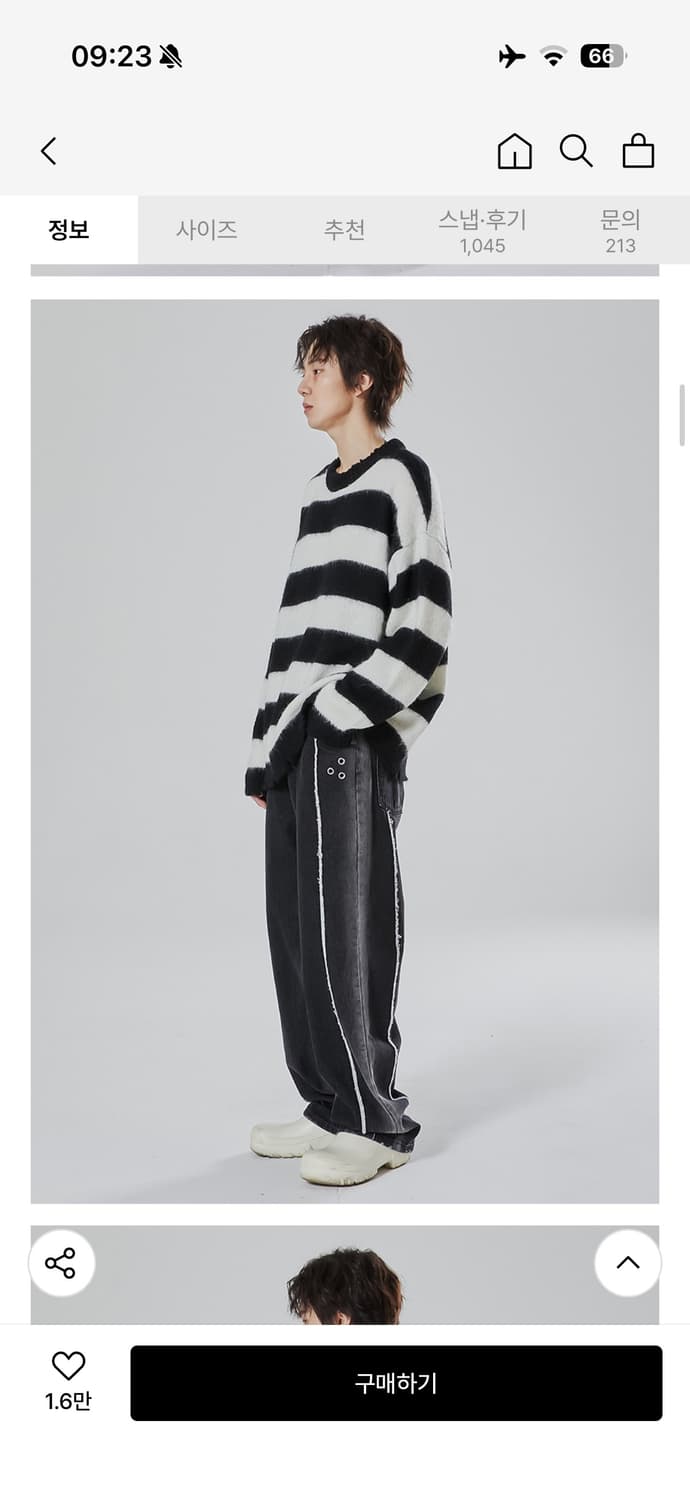 플레이버리즘 컷 오프 블리치 워시드 데님 팬츠 L사이즈 상품이미지1