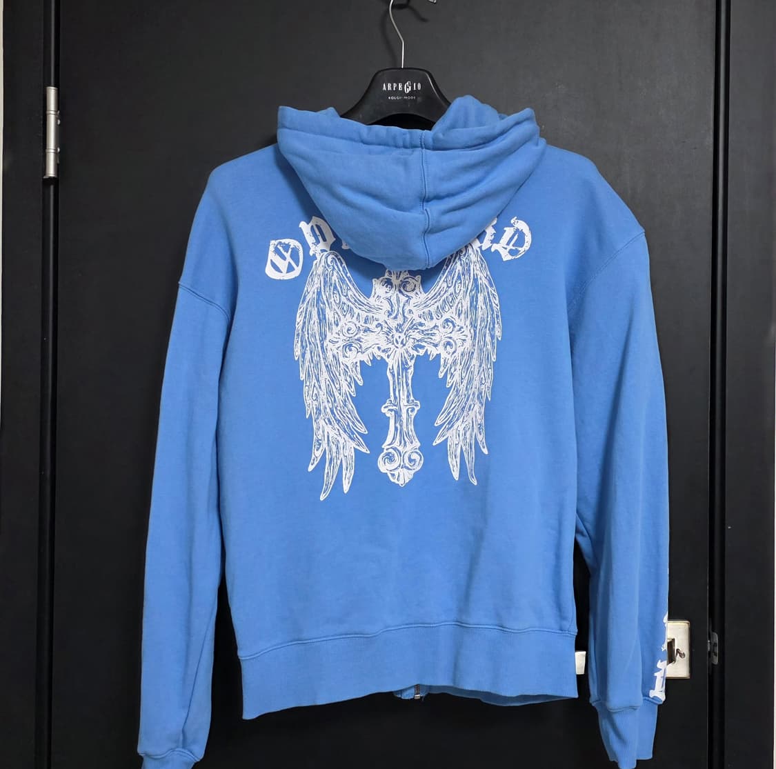 OY Gothic cross 후드집업 라이트 블루 M 상품이미지3