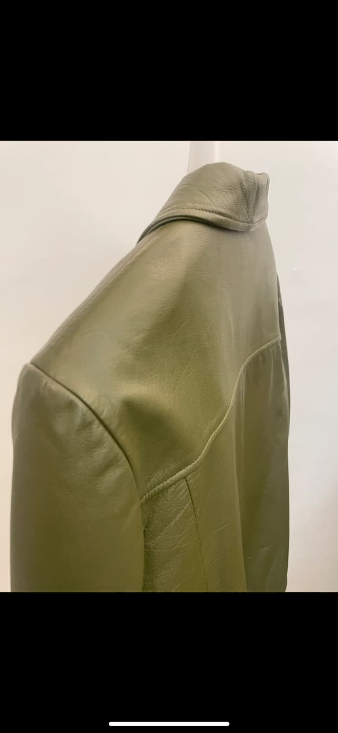 올리브 리얼레더자켓 소가죽  상품이미지3