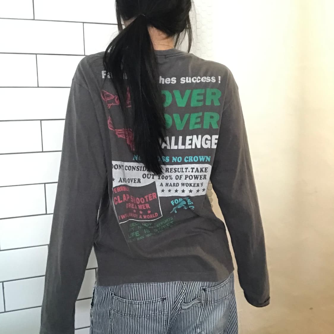 빈티지 그래픽 롱슬리브 티셔츠 상품이미지4