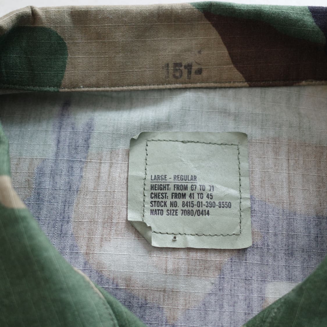 95년산 미군 오리지널 우드랜드 BDU 자켓 L-R 상품이미지5