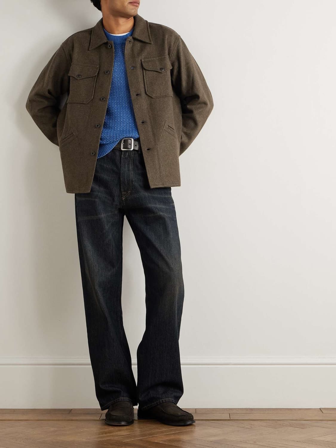 RRL 울 셔츠 자켓 (오버셔츠) L 상품이미지2