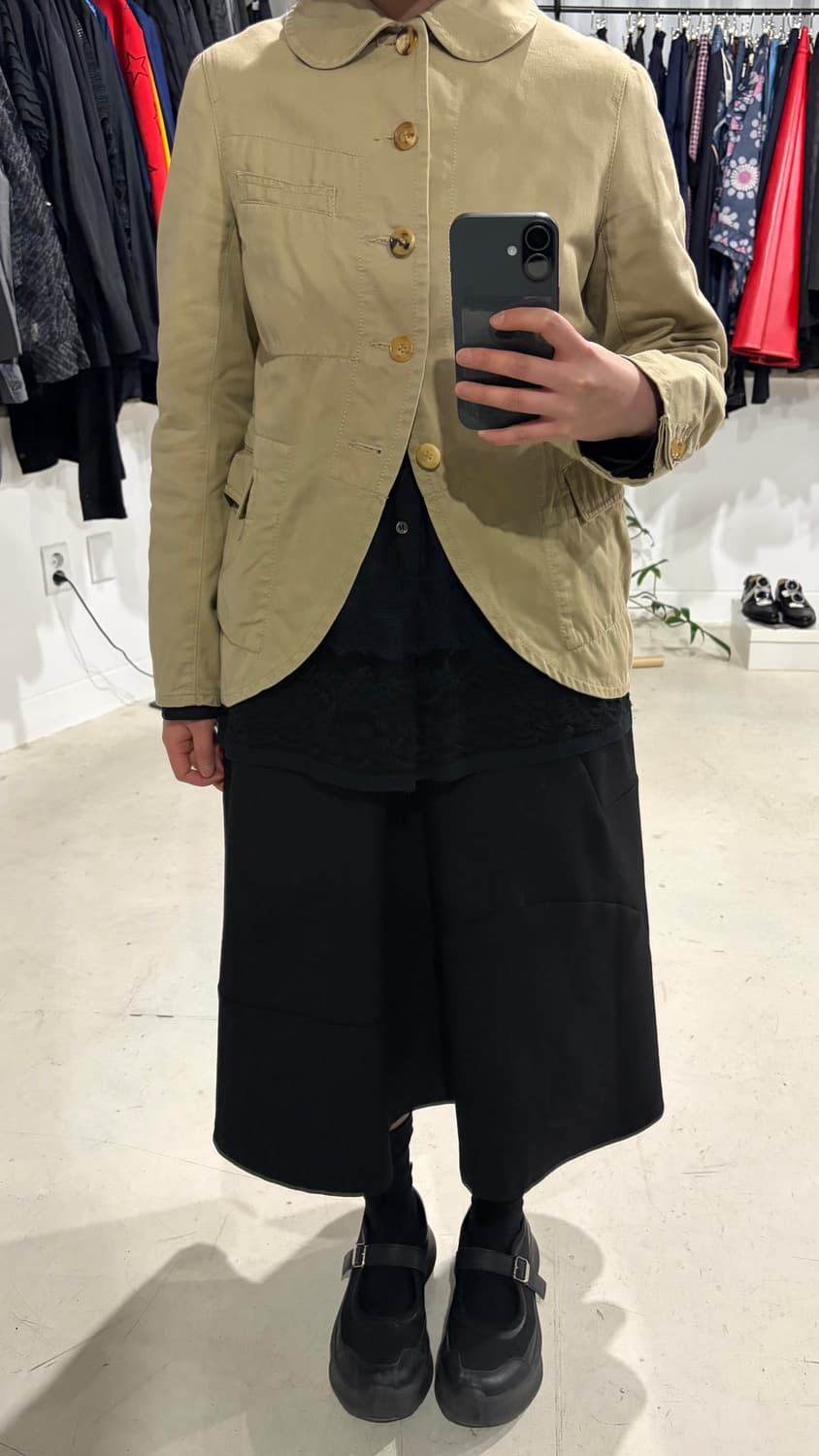 Cutting Line Detail Flare Skirt 상품이미지9