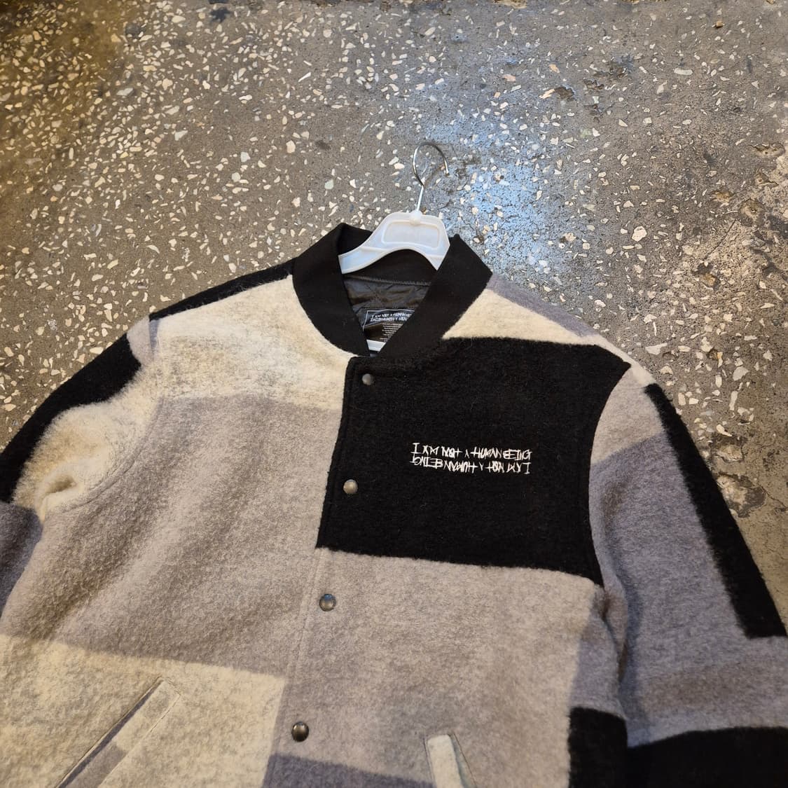 L(착샷잇음) 디스이즈네버댓 패턴 울 블루종자켓  상품이미지6