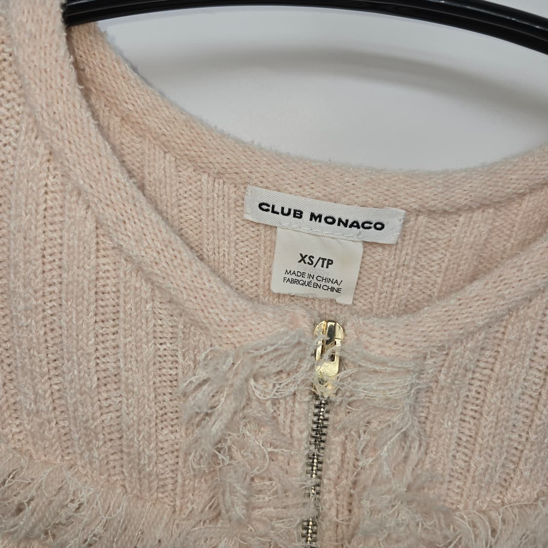 CLUB MONACO 니트 집업 (XS) 상품이미지3