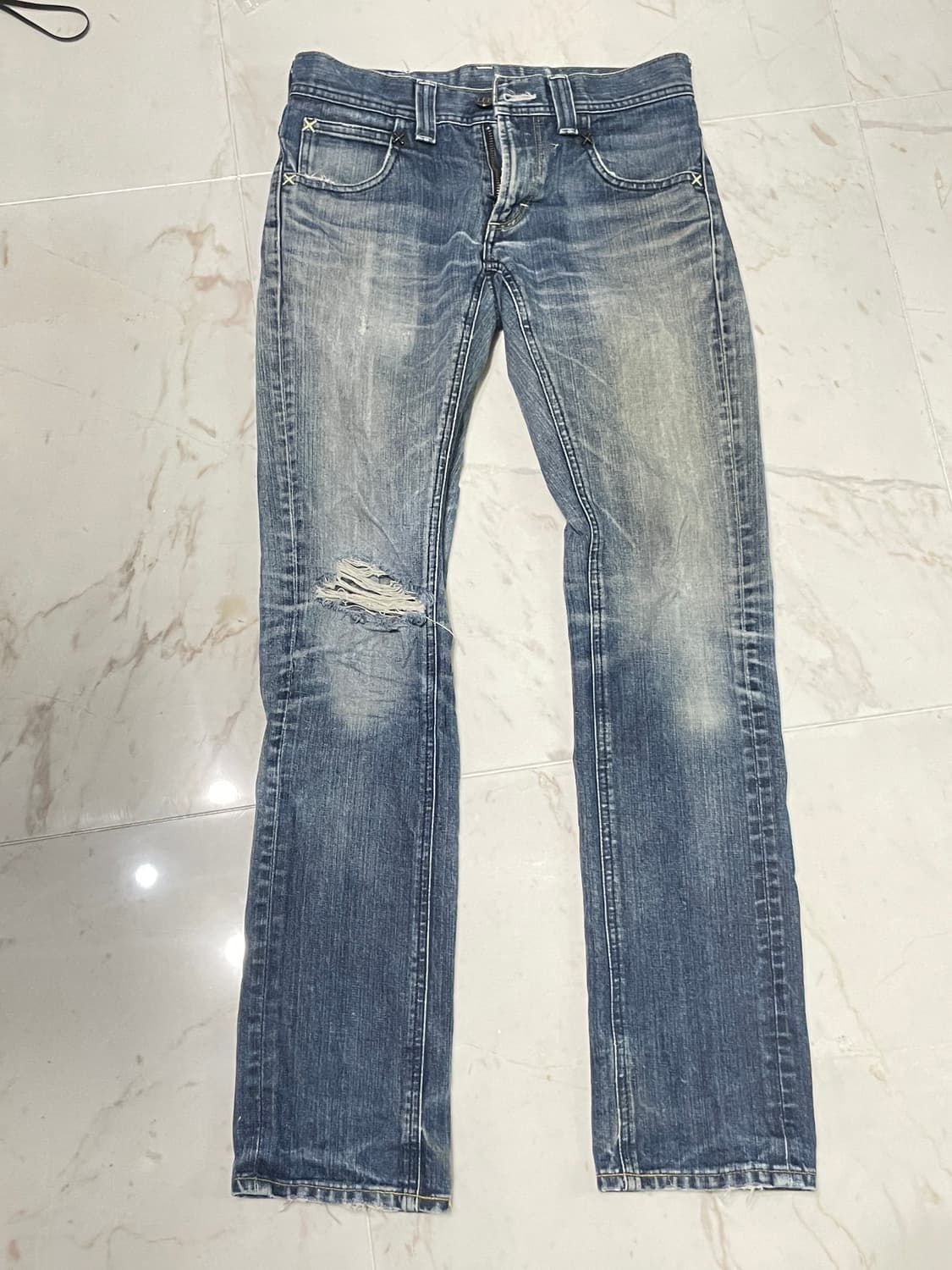 LEE 라이더스 블랙스티치 일본 빈티지 청S사이즈 상품이미지3