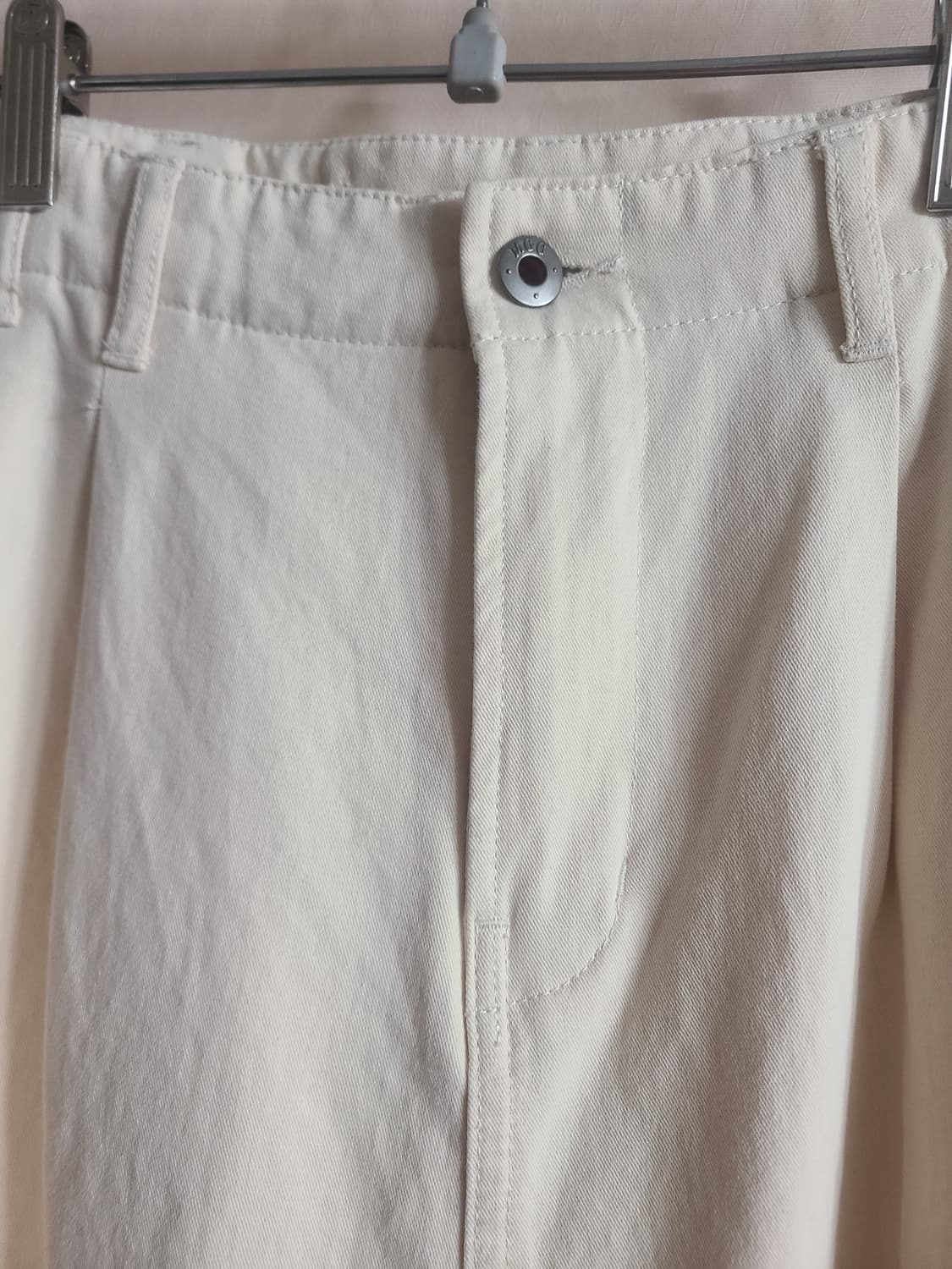 [수]맥우드건 아이보리색 투턱 바지(28-30) 상품이미지3