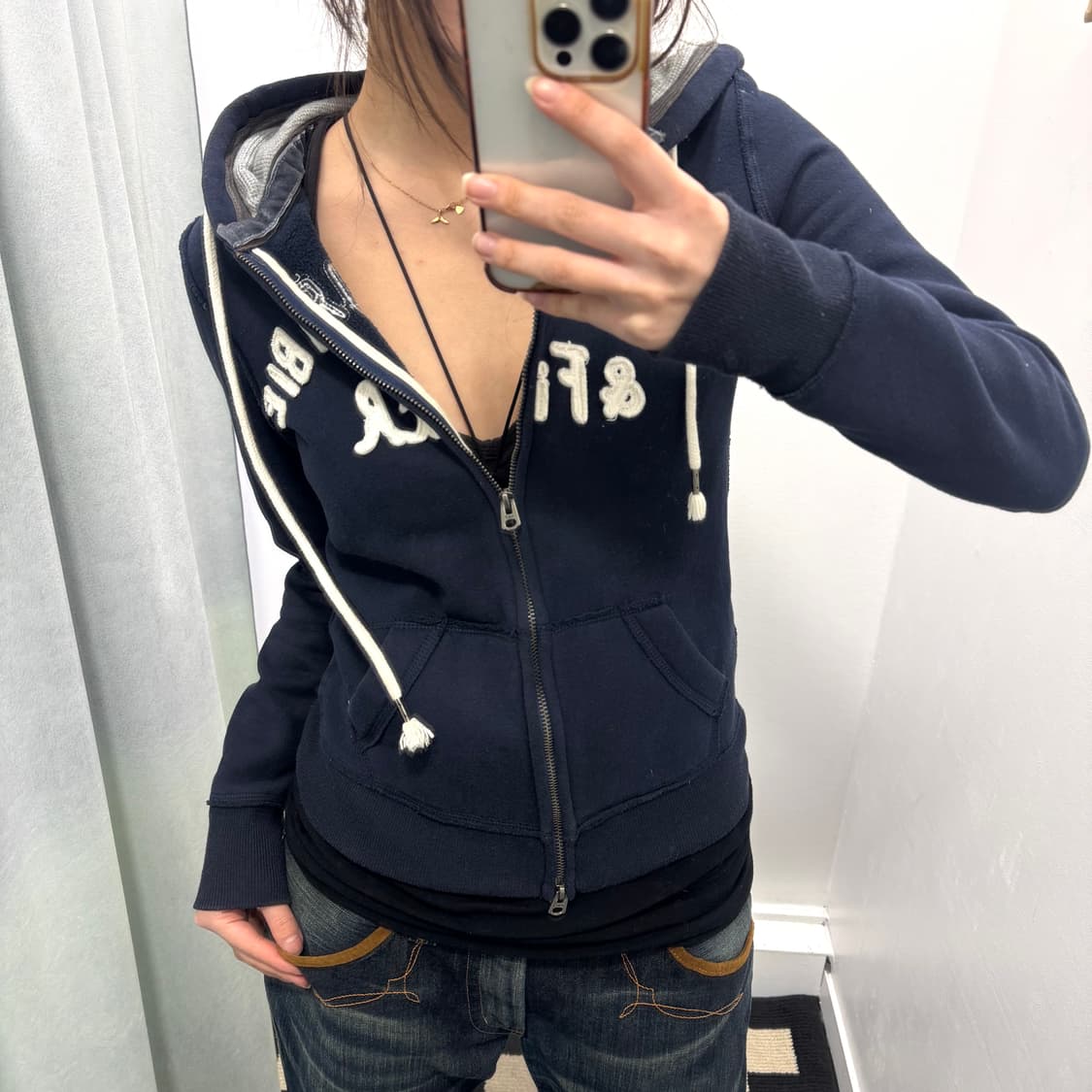 아베크롬비 네이비 후드집업 상품이미지1