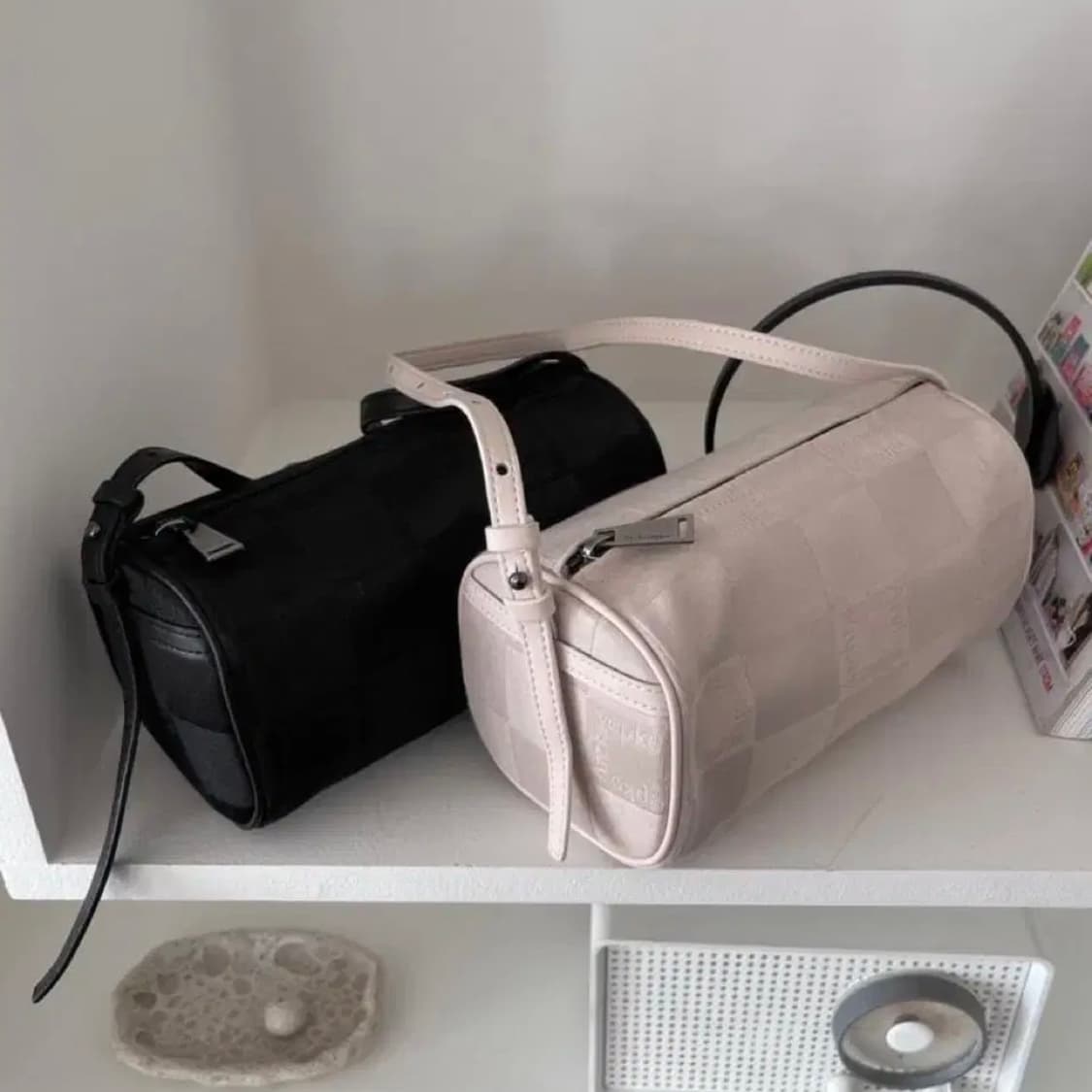 아카이브앱크 자카드 미니 볼링백 숄더백 상품이미지1