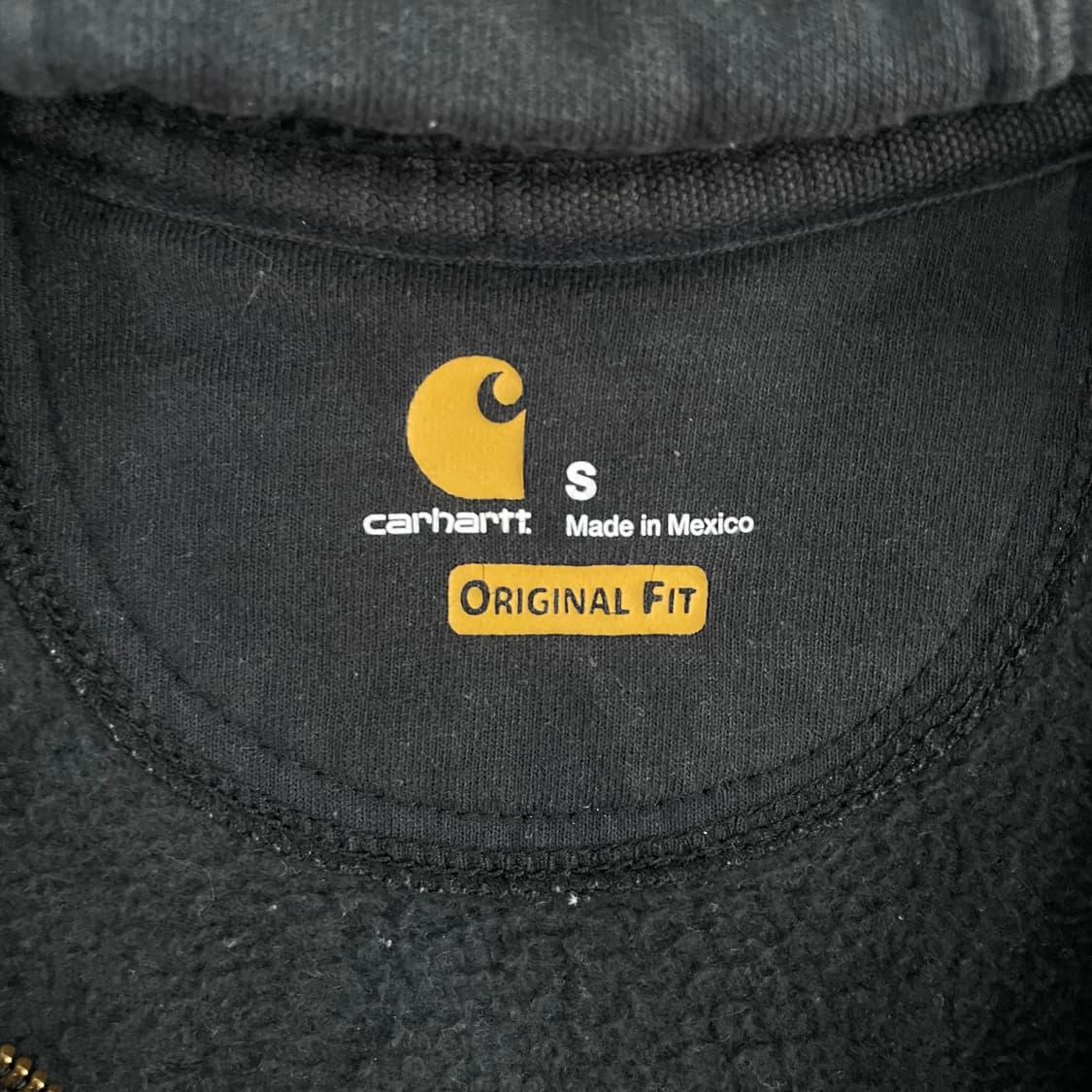 Carhartt 칼하트 오리지날 핏 블랙 후드집업 상품이미지5