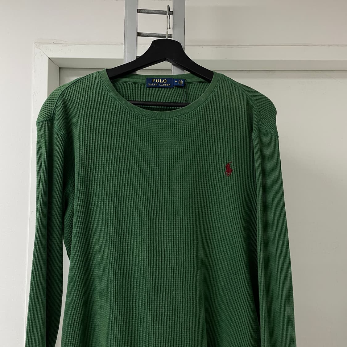 폴로 랄프로렌 와플 긴팔 티셔츠 그린 M 상품이미지2