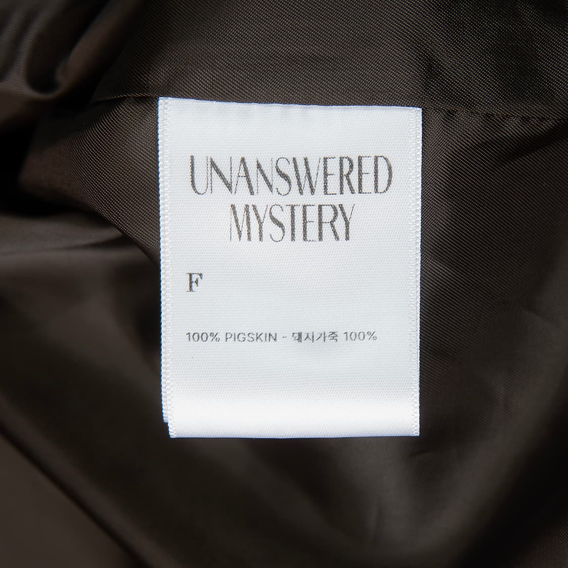 [100] 언앤써드미스테리 피그스킨 스웨이드 레더 봄버자켓  상품이미지8