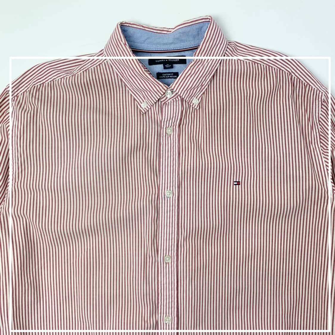[XL/정품] 타미힐피거 스트라이프 커스텀핏 셔츠 상품이미지2
