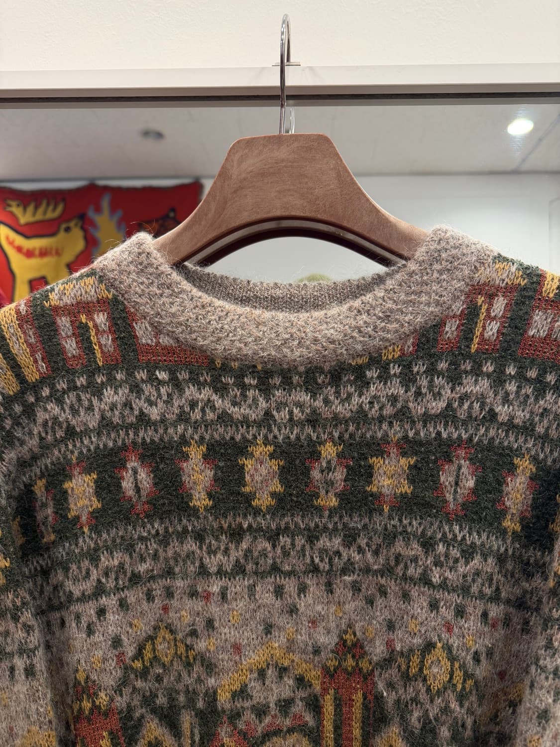 Vtg 빈티지 에스닉 울 니트 상품이미지2