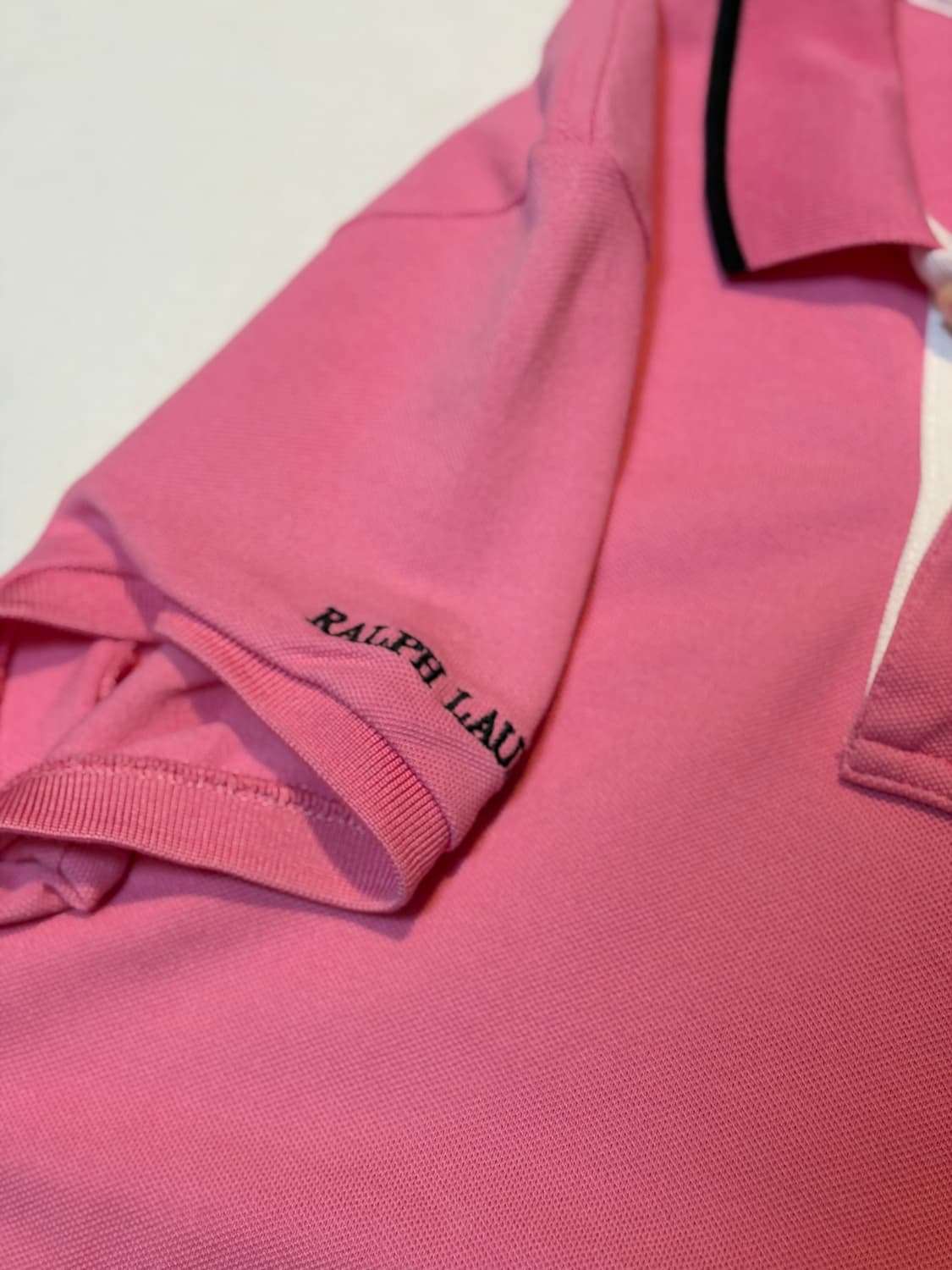 폴로 랄프로렌 빅포니 딱붙핏 카라티 핑크 상품이미지2