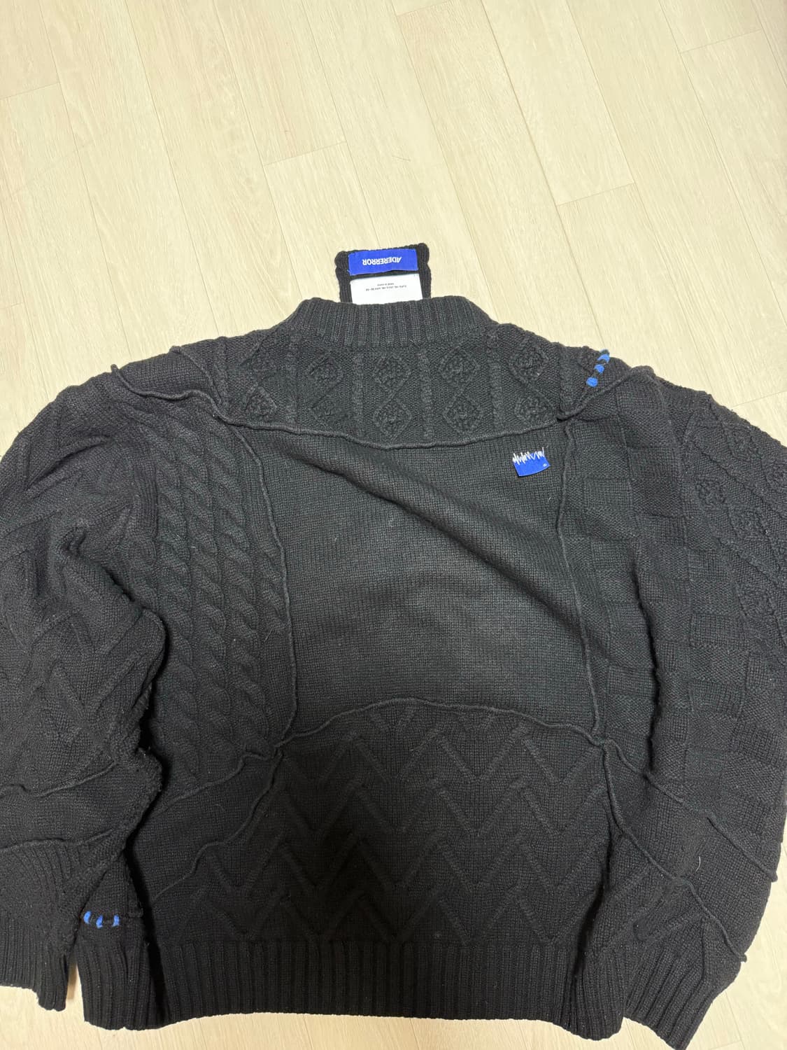 자라 아더에러 자더에러 패치워크 니트 L-XL 상품이미지3