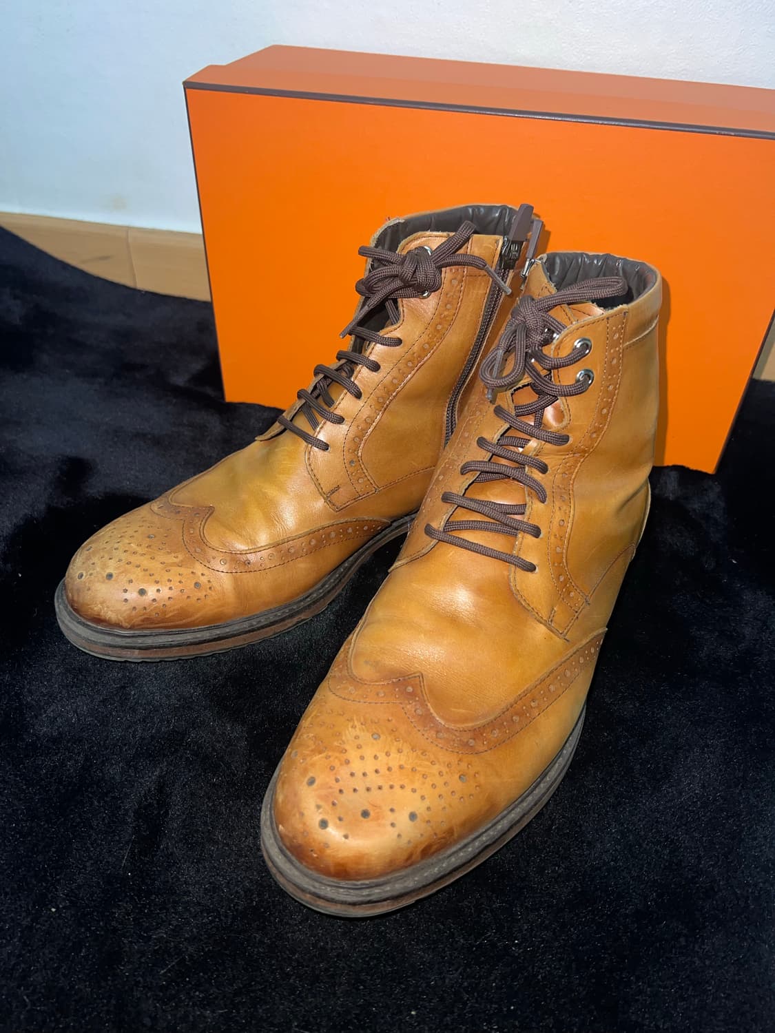 Classic wing tip leather boots 270 상품이미지2