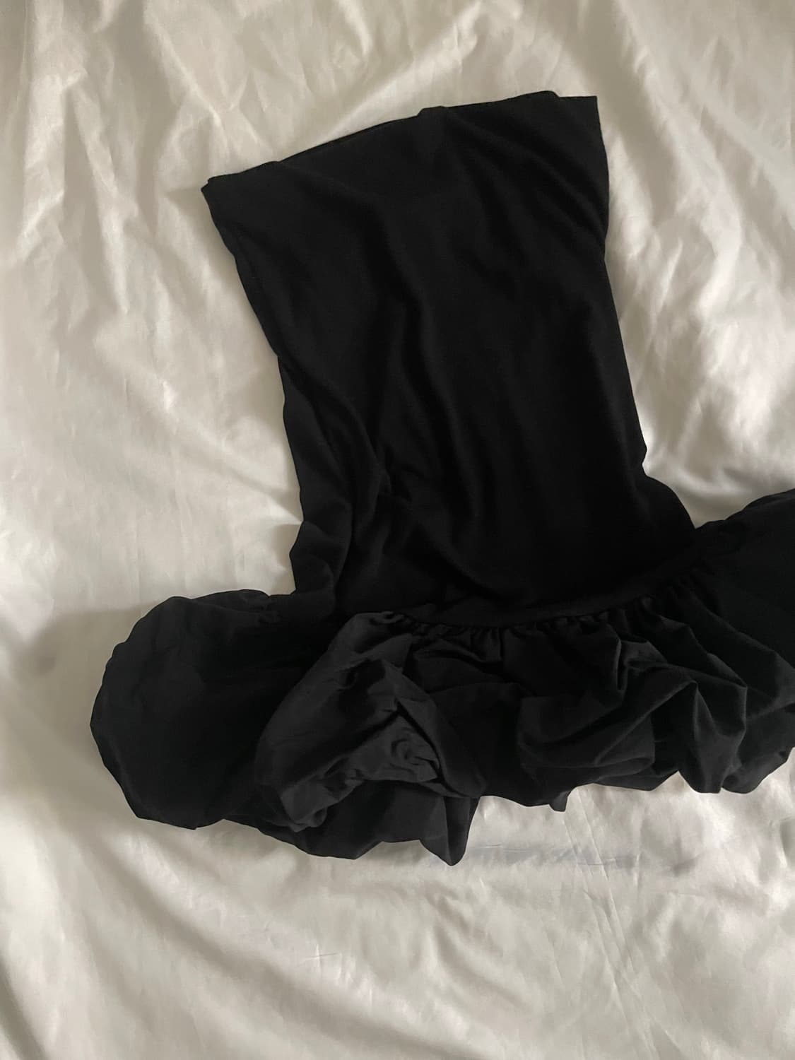 빈티지 프릴 퍼프 펌킨핏 레이어드 원피스 상품이미지5