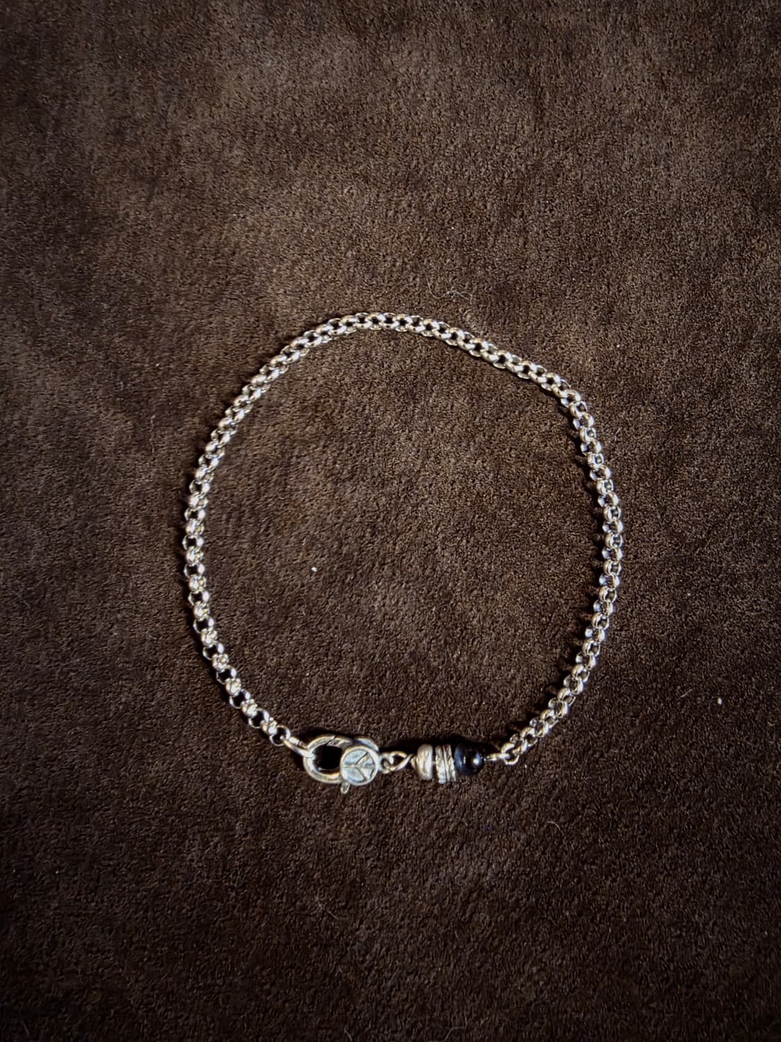 Blue Calm – 블루호안석 & 실버925 포인트 체인팔찌 상품이미지1