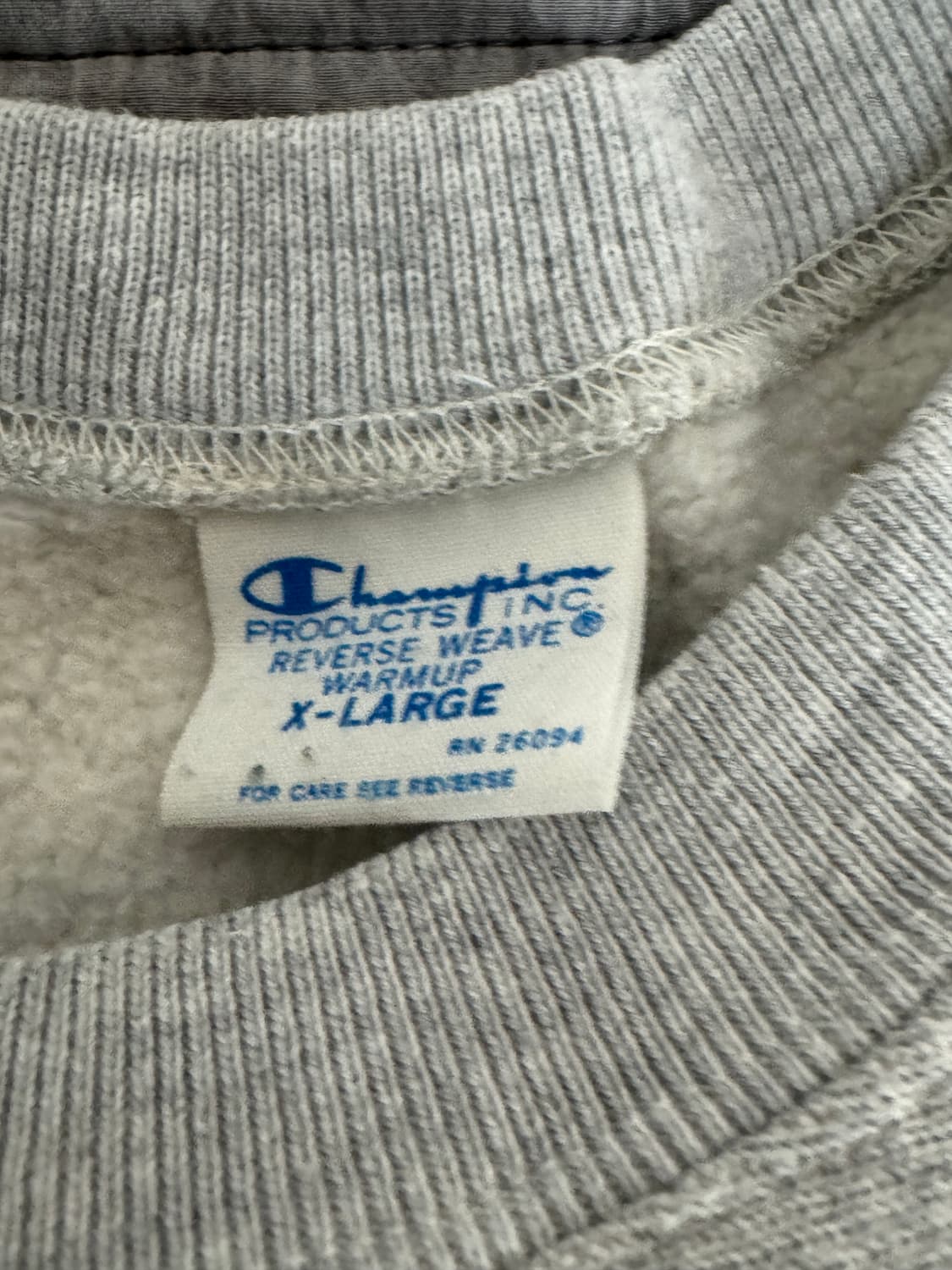 챔피온 리버스위브 블루택 맨투맨 XL 상품이미지3