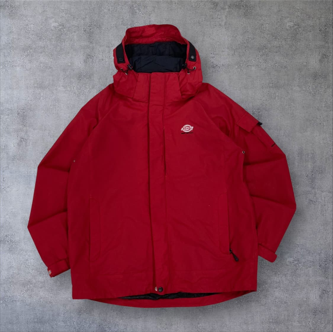 디키즈 스몰 로고 레드 바람막이 상품이미지1