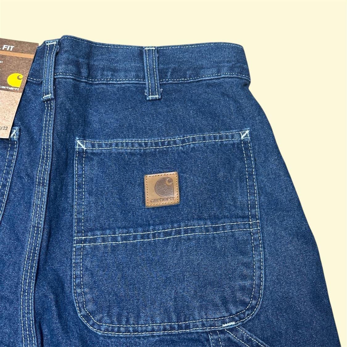 (새제품) 칼하트 B13 DST 싱글니 카펜터 데님 팬츠 32x32 루즈 상품이미지2