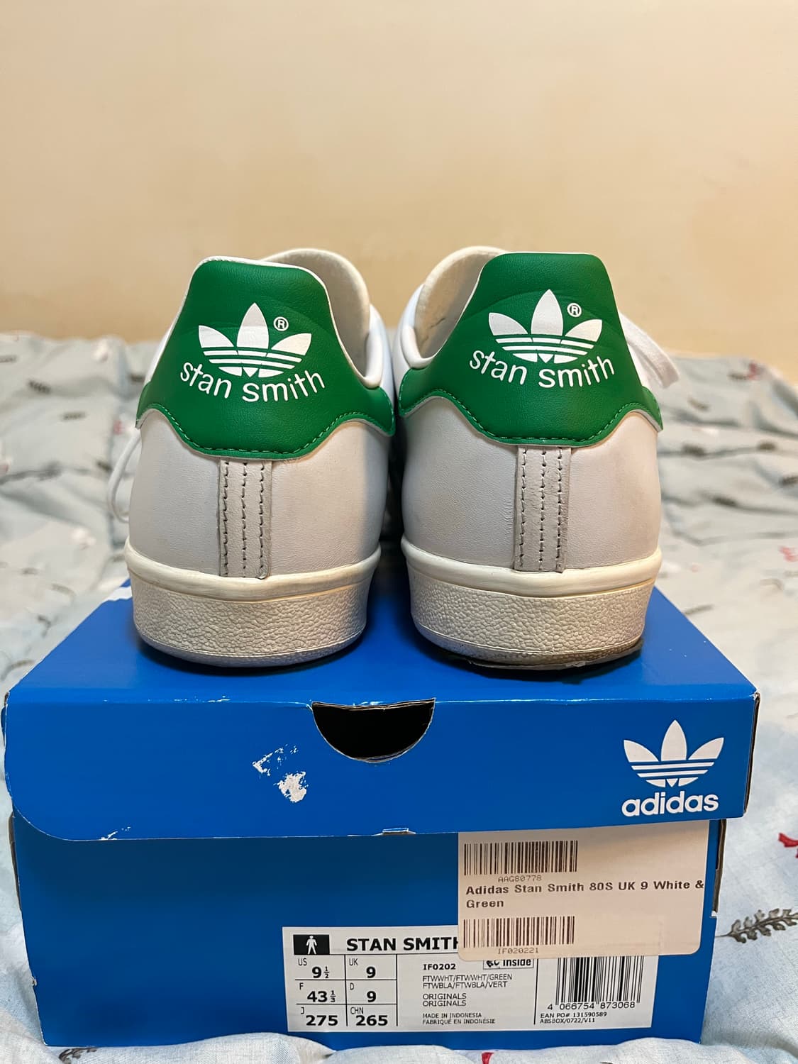 아디다스 스탠스미스 80s 클라우드 화이트 그린 275 상품이미지3
